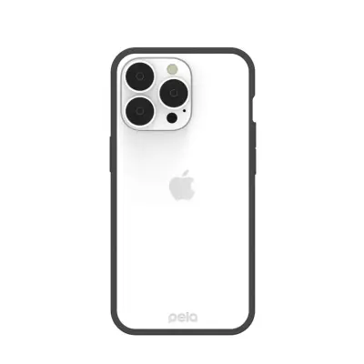 Pela Clear Eco-Friendly Case (iPhone 13 Pro) - Svart
