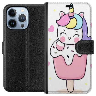 Plånboksfodral till Apple iPhone 13 Pro med Glad enhörning