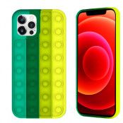 Pop it Fidget Multicolor Skal till iPhone 13 Pro - Mörk Grön