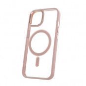 Satin Clear Mag fodral iPhone 13 Pro rosa