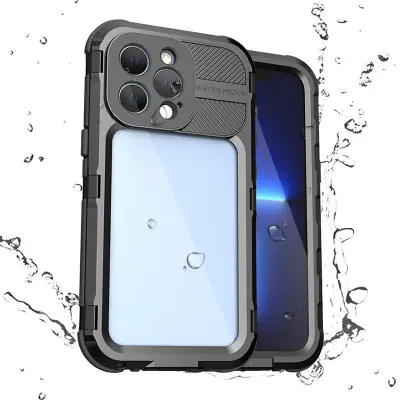 SHELLBOX M Series iPhone 13 Pro Vattentät Fodral Svart