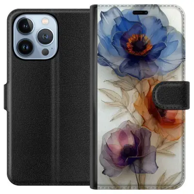 Plånboksfodral till Apple iPhone 13 Pro med Silkesblommor