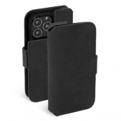 Krusell iPhone 13 Pro Plånboksfodral Äkta Läder - Svart