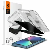 Spigen 2-Pack Privacy Härdat Glas Skärmskydd iPhone 13 Pro/13