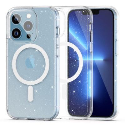 Tech-Protect Magsafe iPhone 13 Pro Skal Flexair Hybrid - Glitter