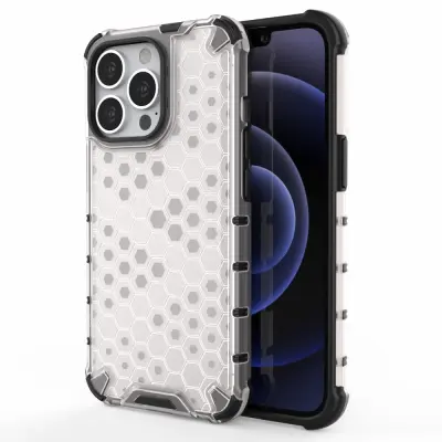 Trolsk Honeycomb Hybrid Case (iPhone 13 Pro) - Blå
