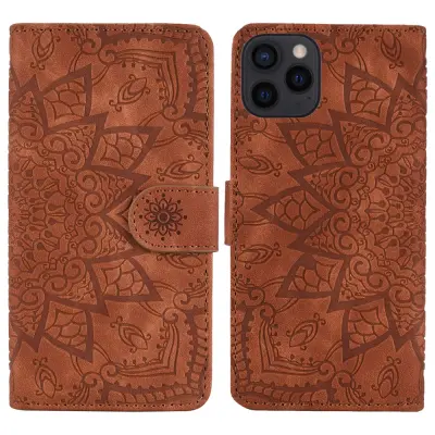 Trolsk Imprint Mandala Wallet (iPhone 13 Pro) - Brun