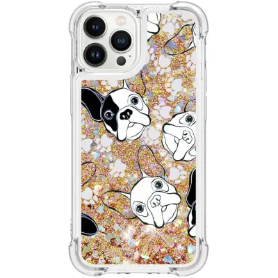 Trolsk Liquid Glitter Case - Dogs (iPhone 13 Pro)