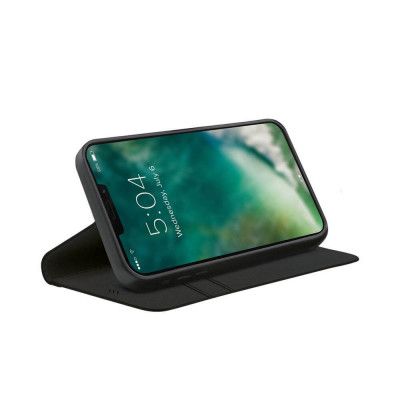 XQISIT Eco Antibakteriell Plånboksfodral till iPhone 13 Pro Svart