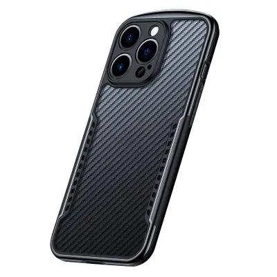 XUNDD Carbon Fiber Mobilskal för iPhone 13 Pro 6.1 tum - Svart
