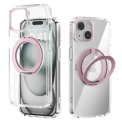 ABEEL Q-LUCK iPhone 13 Skal Shockproof TPU + PC - Rosa