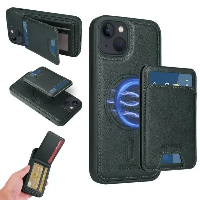 BETOPNICE iPhone 14 / iPhone 13 Fodral KonstLäder - Grön