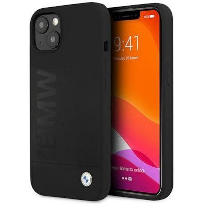 BMW iPhone 13 Mobilskal Silicone Signature Logo - Svart