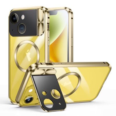 BOOM iPhone 13 Mobilskal Magsafe Metall Frame - Guld