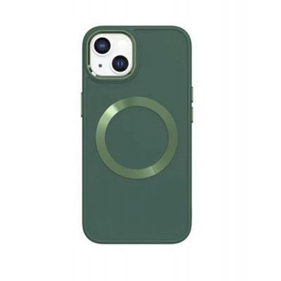 BOOM iPhone 13 Skal Magsafe Liquid Silicone - Grön