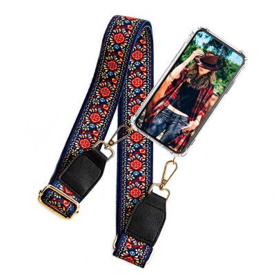 Boom iPhone 13 skal med mobilhalsband- Belt Flowers
