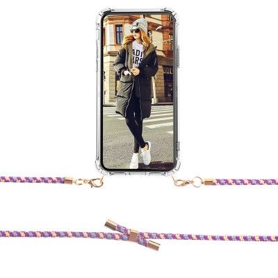 Boom iPhone 13 skal med mobilhalsband- Rope CamoPurple