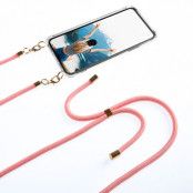 Boom iPhone 13 skal med mobilhalsband- Rope Pink