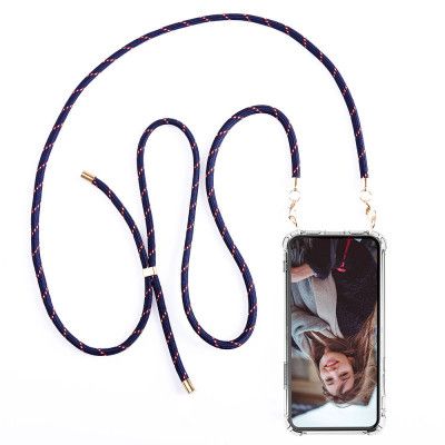 Boom iPhone 13 skal med mobilhalsband- Rope RedBlue