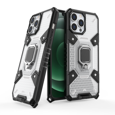 Capsule Ring Holder Tough kickstand Skal iPhone 13 - Clear