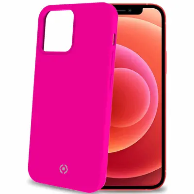 Celly iPhone 13 Mobilskal Cromo Soft Rubber - Fluo Rosa
