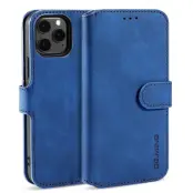 DG.MING Plånboksfodral Konstläder med Ställ för iPhone 13 - Blå