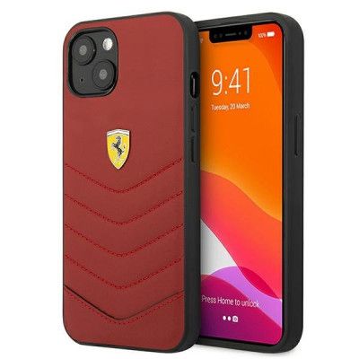 Ferrari Off Track Quilted Skal iPhone 13 - Röd