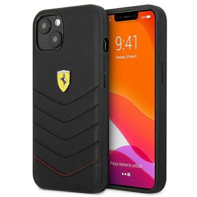 Ferrari Skal iPhone 13 Off Track Quilted - Svart