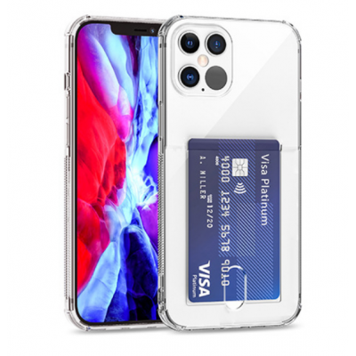 Flexicase Skal med Kortplats iPhone 13 - Clear