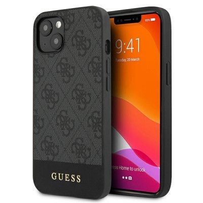 Guess 4G Stripe Collection Skal iPhone 13 - Grå