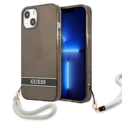 Guess iPhone 13 Skal Translucent Stap - Svart