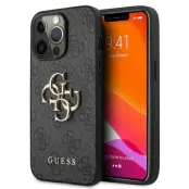 Guess iPhone 13/13 Pro Skal 4G Big Metal Logo - Grå