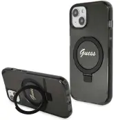 Guess iPhone 13/14/15 Mobilskal MagSafe Ring Stand Glitter