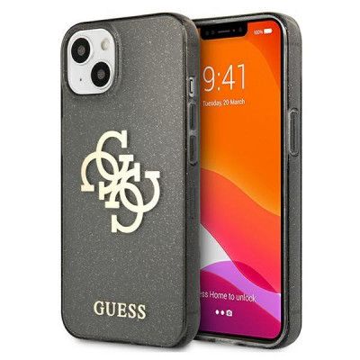 Guess Skal iPhone 13 Glitter Big Logo - Svart