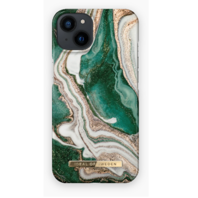 Ideal of Sweden iPhone 13 Skal Fashion - Golden Jade Marble