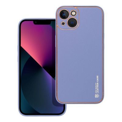 iPhone 13 Skal Forcell Läder Konstläder Blå