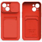 iPhone 13 TPU Skal med Skydd & Hål för Kamera - Röd
