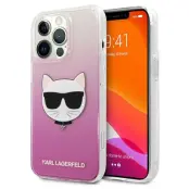 Karl Lagerfeld Choupette Head Skal iPhone 13 / 13 Pro - Rosa