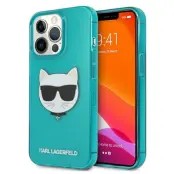 Karl Lagerfeld Glitter Choupette Fluo Skal iPhone 13 / 13 Pro - Blå