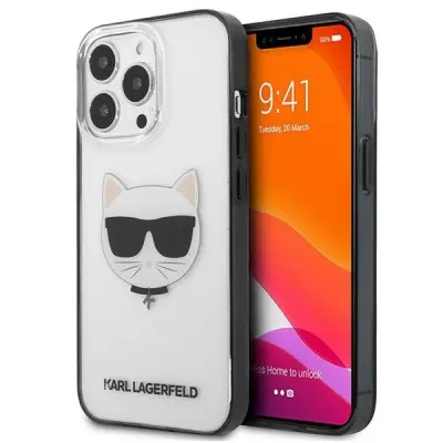 Karl Lagerfeld Ikonik Choupette Skal iPhone 13 / 13 Pro - Transparent