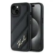 Karl Lagerfeld iPhone 13 Skal MagSafe Quilted Script Svart