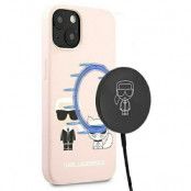 Karl Lagerfeld Karl & Choupette Magsafe Skal iPhone 13 - Ljus Rosa