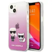 Karl Lagerfeld Silicone Karl & Choupette Skal iPhone 13 / 13 Pro - Svart