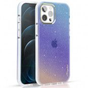 Kingxbar Glitter Ombre Series Skal iPhone 13 - Blå Violet