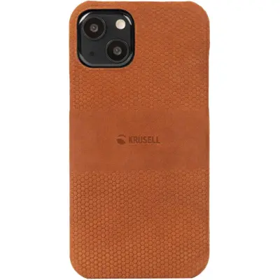 Krusell Leather Cover (iPhone 13) - Brun