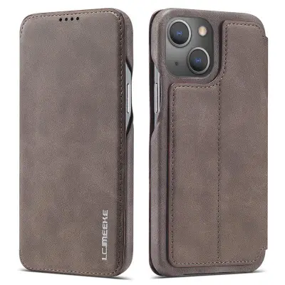 LC.IMEEKE iPhone 13 Fodral KonstLäder - Brun