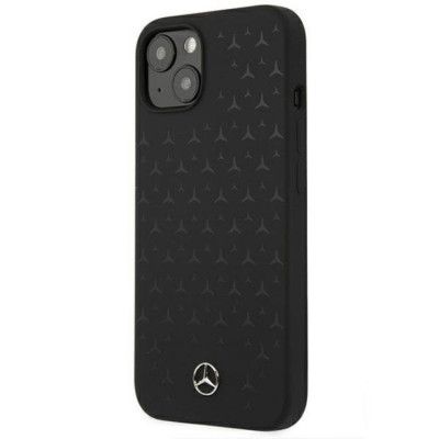 Mercedes iPhone 13 Skal Silicone Stars Pattern - Svart