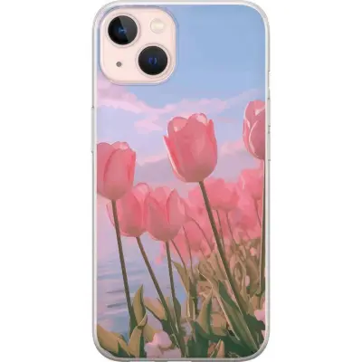 Mobilskal till Apple iPhone 13 med Rosa Tulpaner
