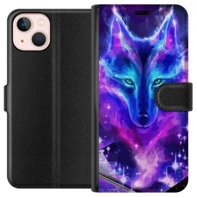 Plånboksfodral till Apple iPhone 13 med Neon Varg