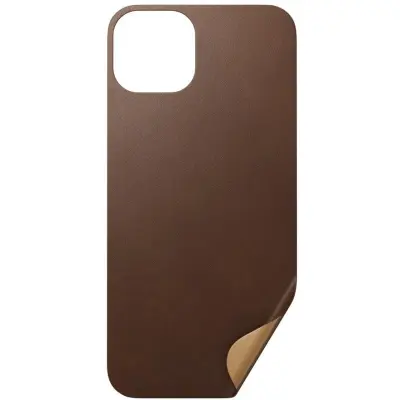 Nomad Leather Skin (iPhone 13) - Brun